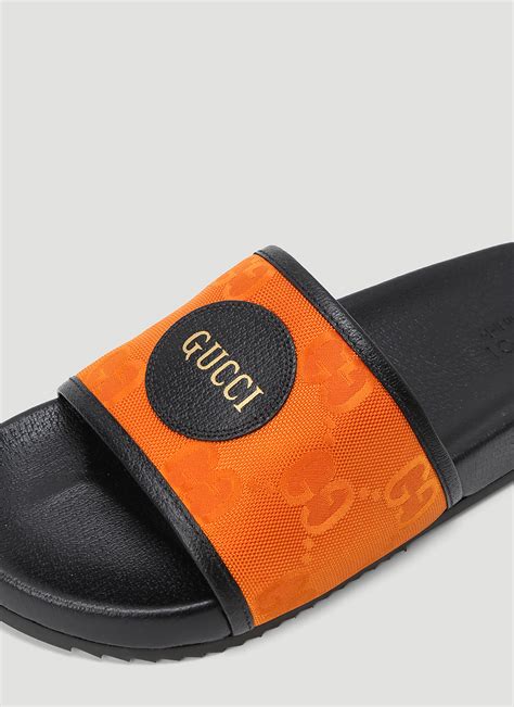 mens orange gucci shoes|orange gucci slides.